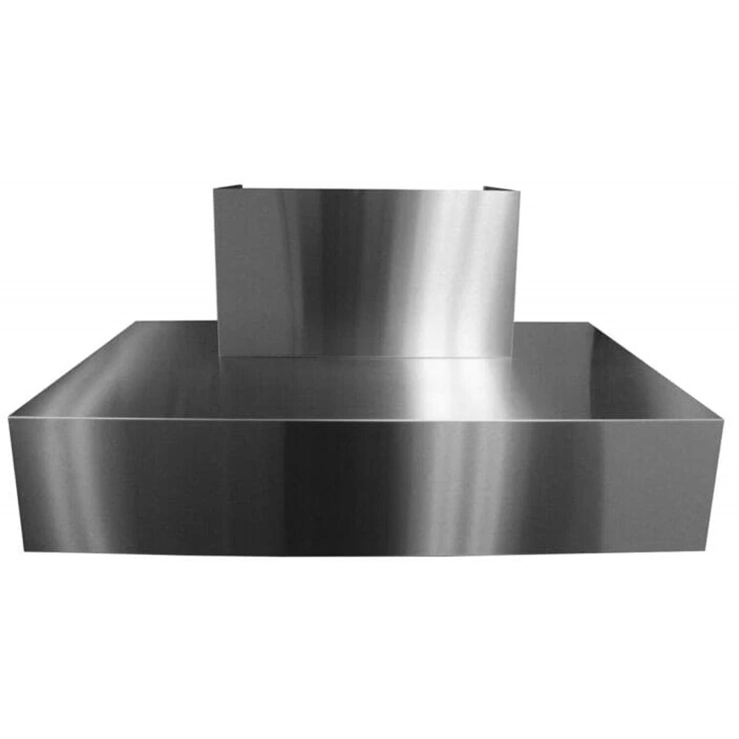 Trade-Wind T7242 42-Inch T-Shaped Outdoor BBQ Wall Hood - Stainless Steel - Hood Only - Front - White Background thumbnail