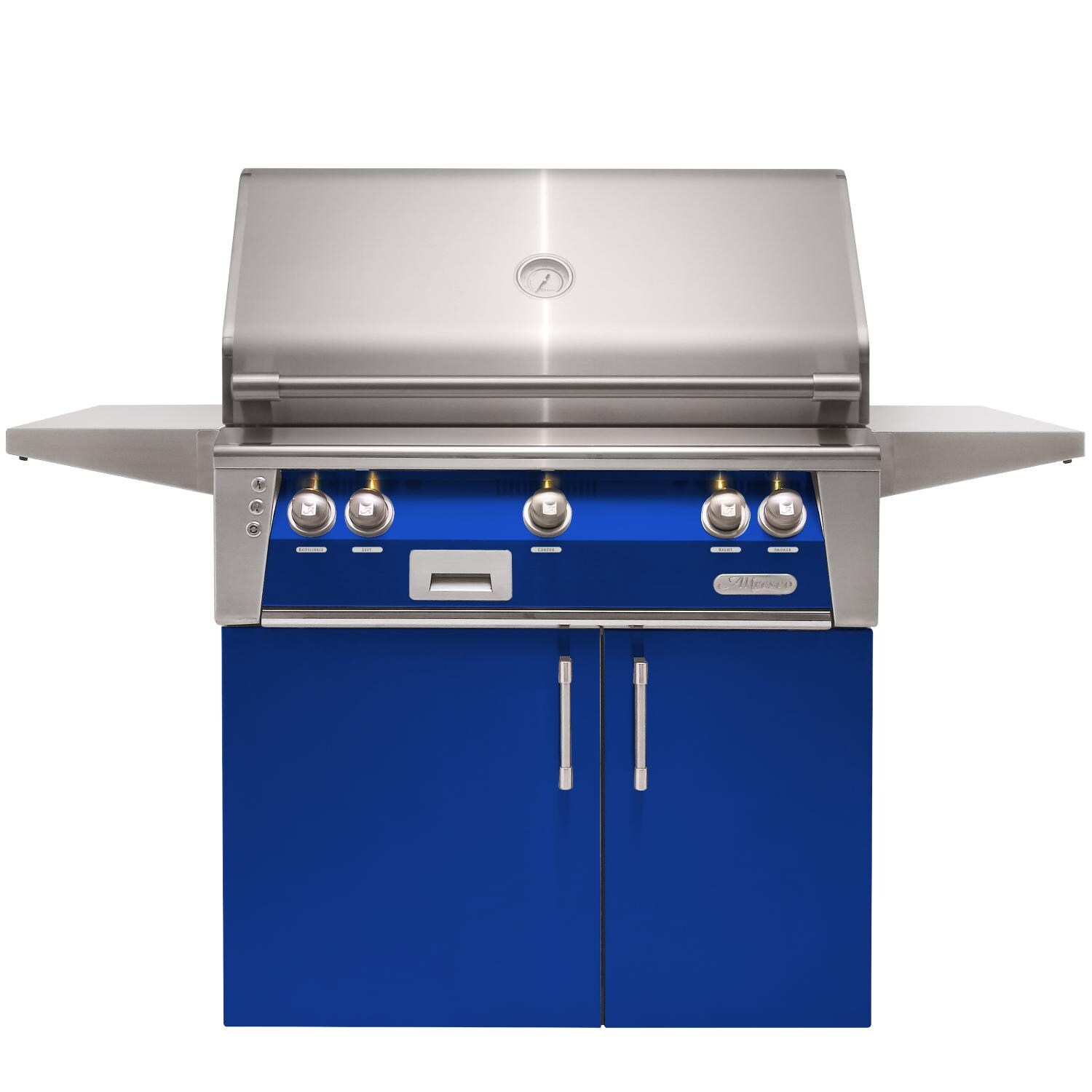 Alfresco ALXE 36-Inch Natural Gas Grill With Rotisserie - Ultramarine Blue thumbnail