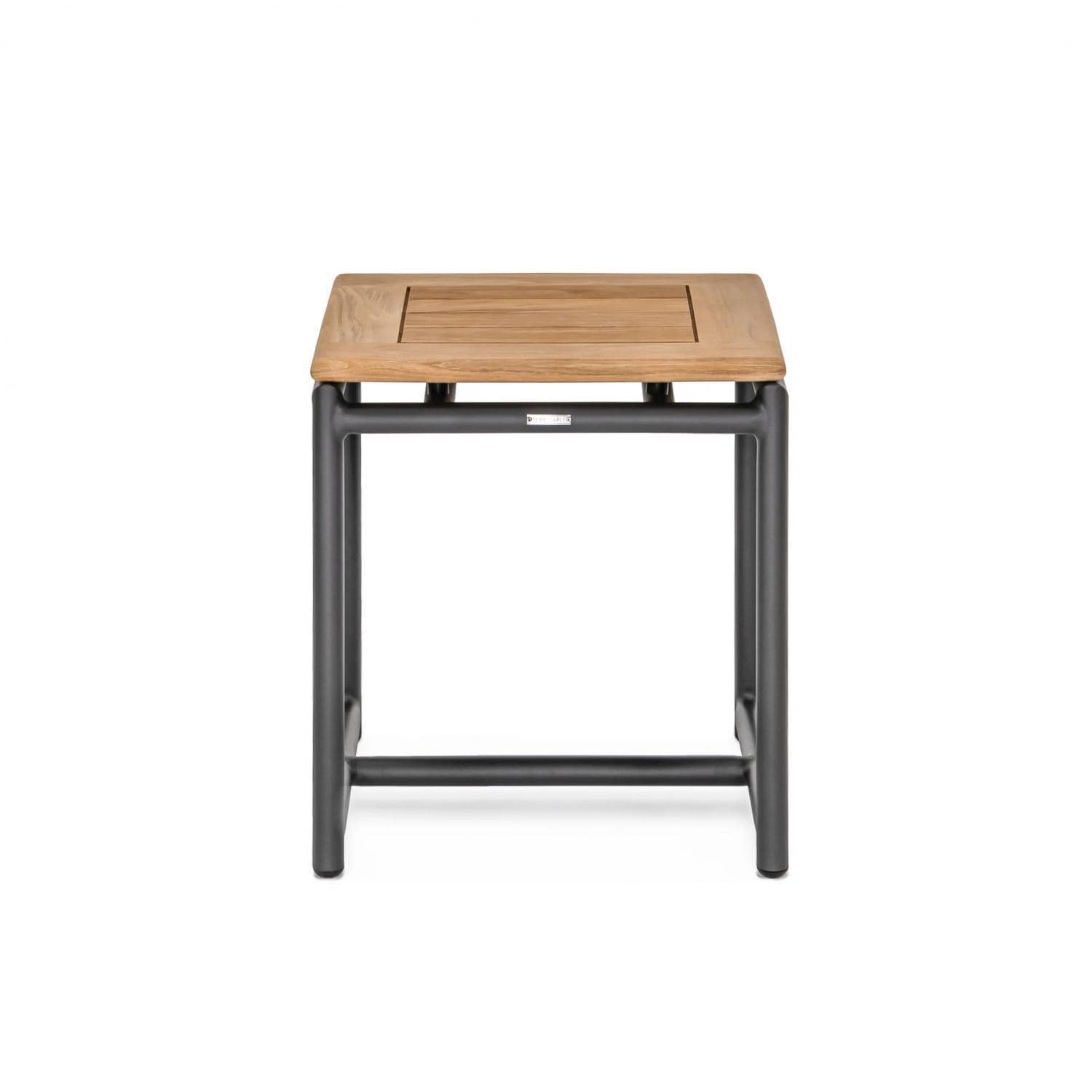 Teak + Table Barbados 18 Inch Square Side Table in Asteroid - Front - White Background thumbnail