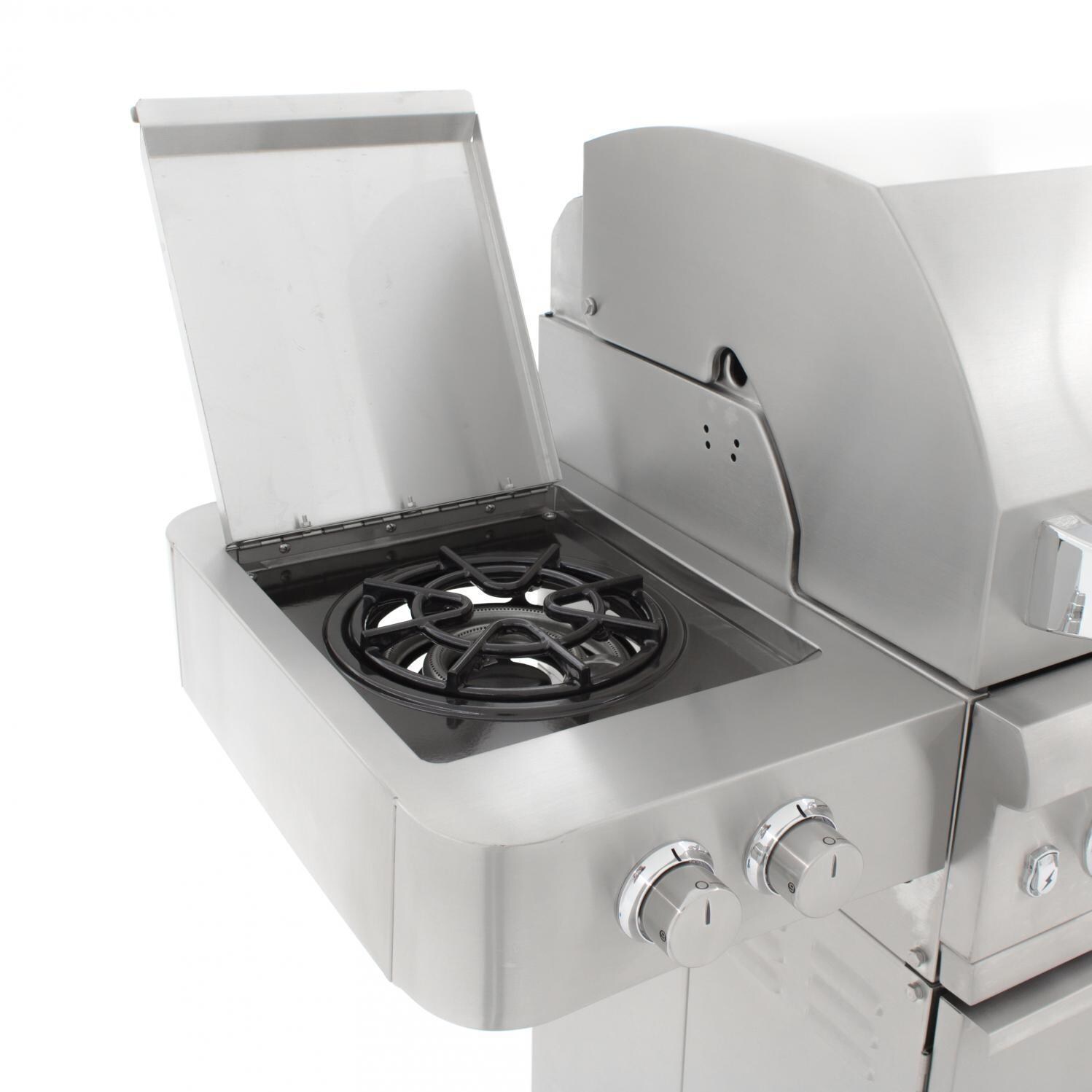 Saber Premium R67SC0017 670 40-Inch 4-Burner Infrared Propane Gas Grill With Side Burner - Double Side Burner thumbnail