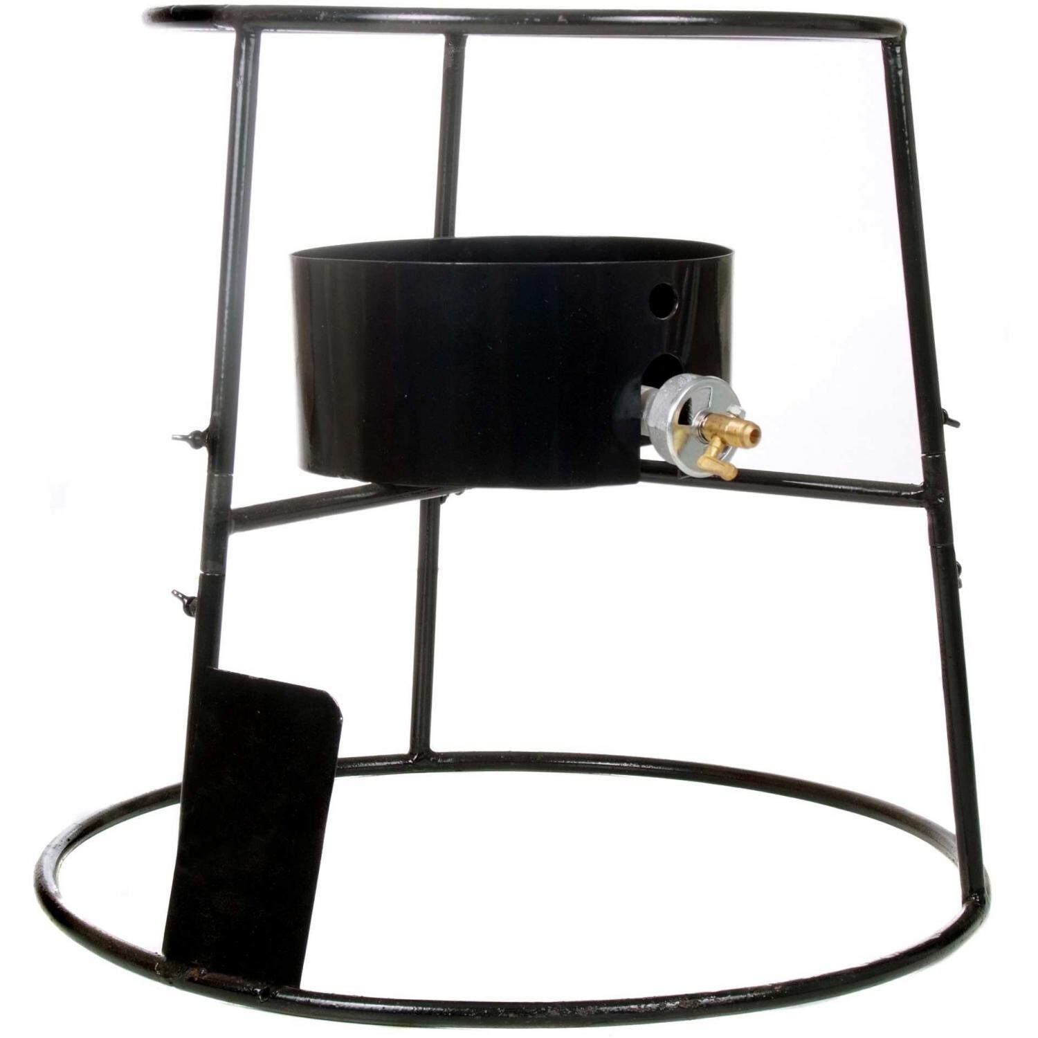 Cajun Cookware 5-Gallon Jambalaya Pot Stand With Propane Gas Burner - Side View thumbnail