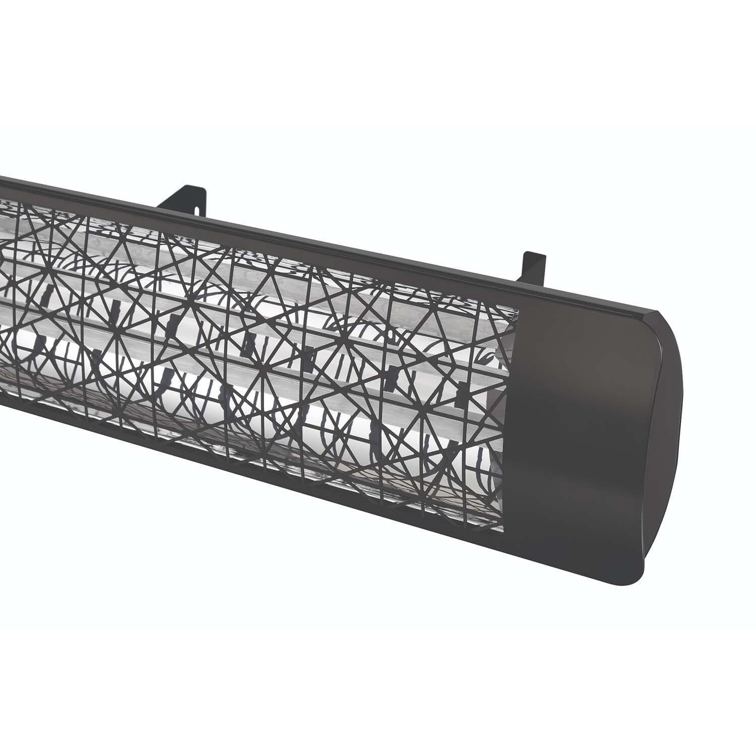 Eurofase EF50240B4 Astra Series 39-Inch 5000 Watt Dual Element 240V Electric Infrared Patio Heater - Black - Decor Plate - Detail thumbnail