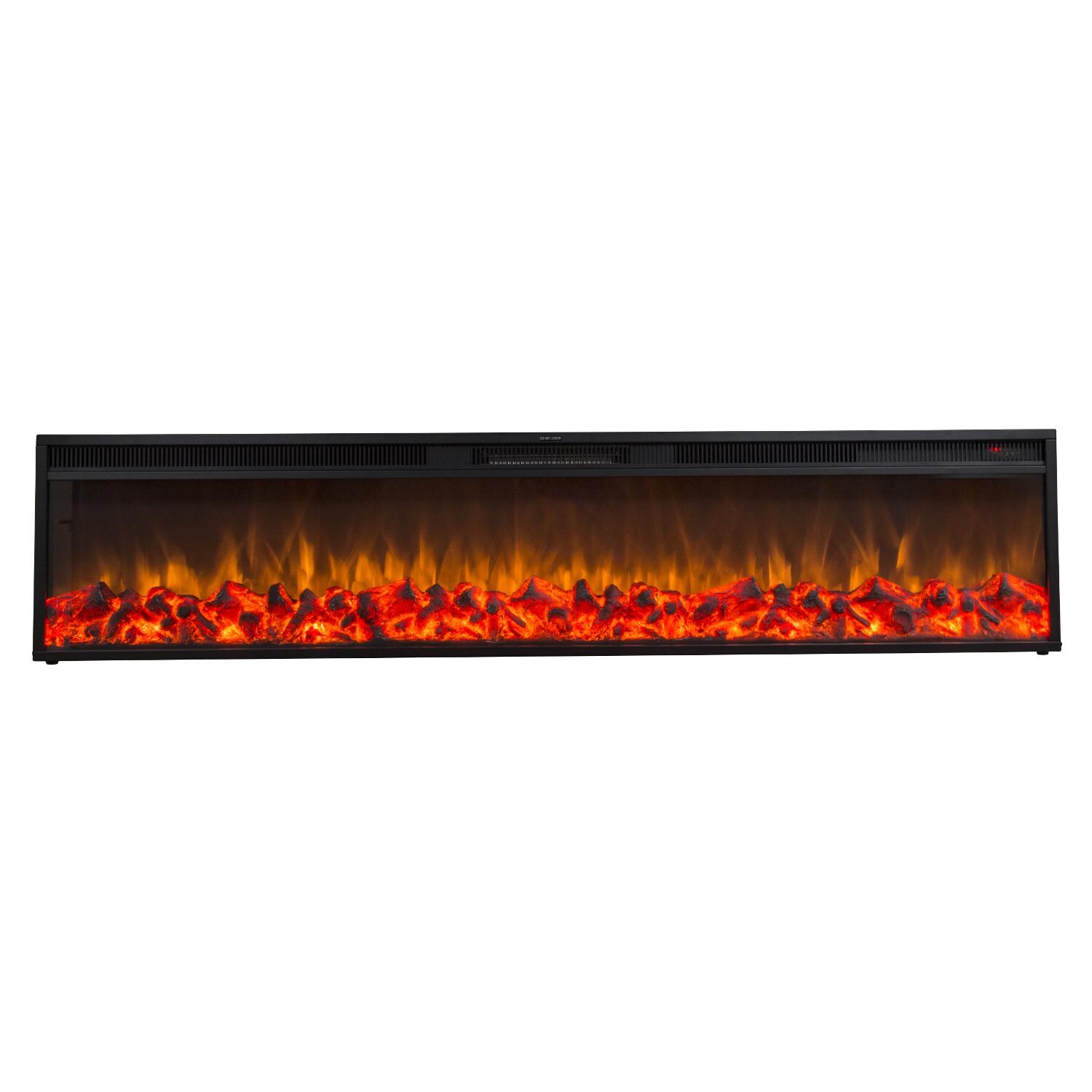 Touchstone Home Products Emblazon 72-Inch Linear Built-In Electric Fireplace - Front thumbnail