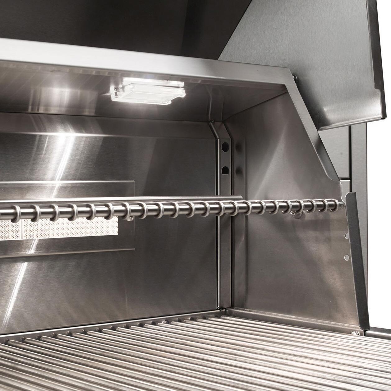 Vintage VBQ30G-N-1-KIT 30 Inch Natural Gas Grill with 2-Door Cart - VBQ30G-N-1-KIT - Interior Light - Detail thumbnail