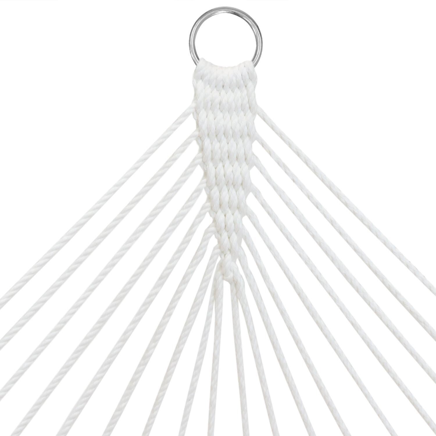 Ultimate Patio Quilted Double Hammock w/ Curved Spreader Bars & Pillow - Vivid Mult-Color Quatrefoil - Chain Assembly thumbnail