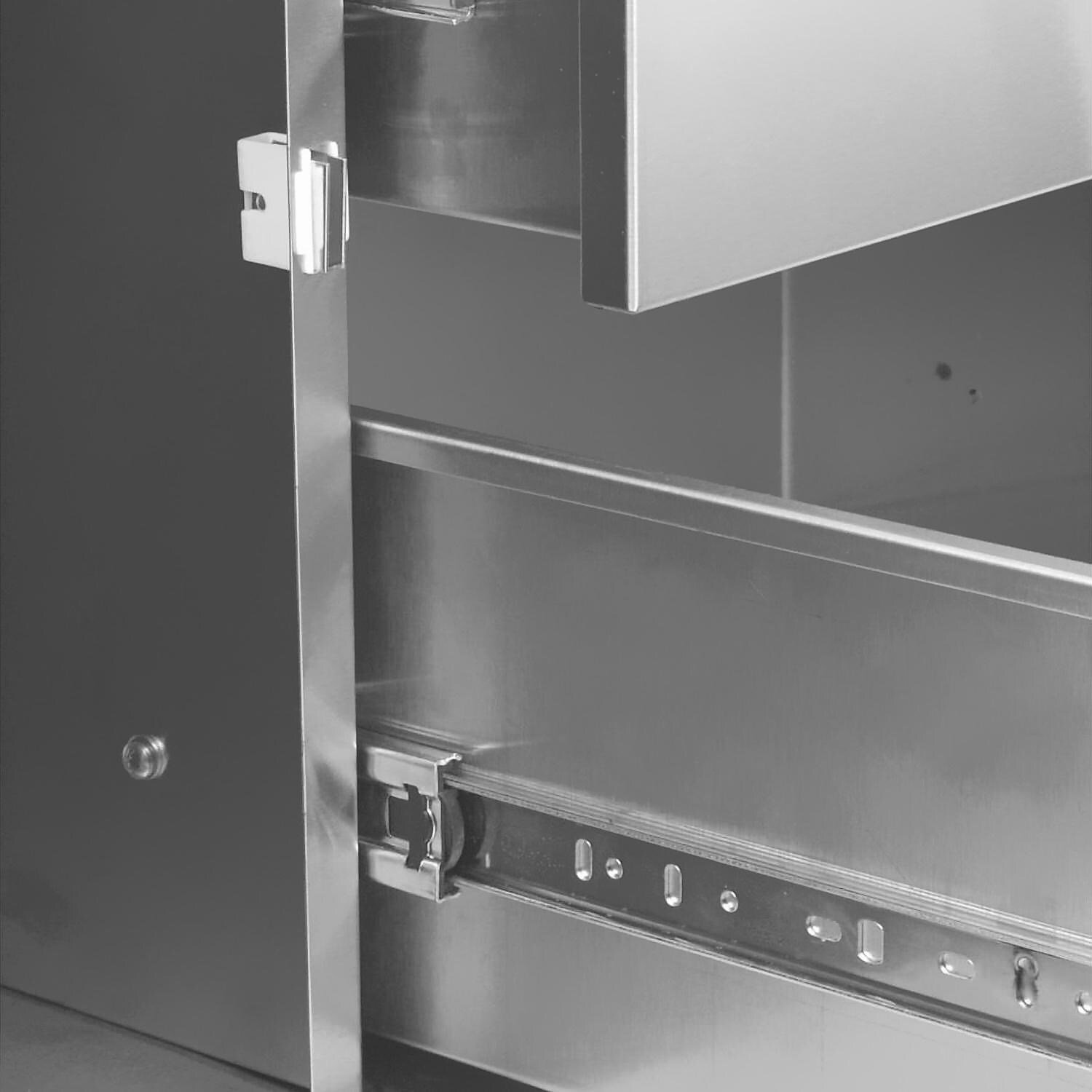 BBQ Guys Stainless Steel Kamado Cart - Commercial Grade Drawer Glides thumbnail