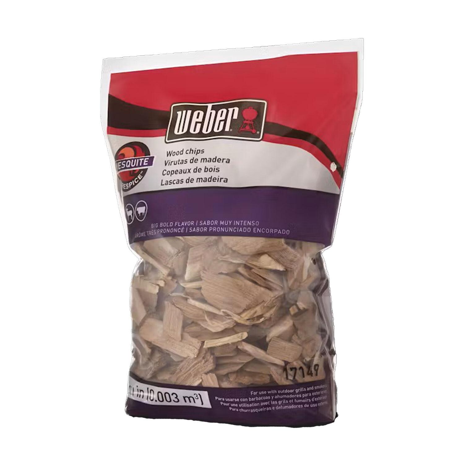 Weber 17149 Mesquite Burning Wood Chips - Packaging - White Background thumbnail