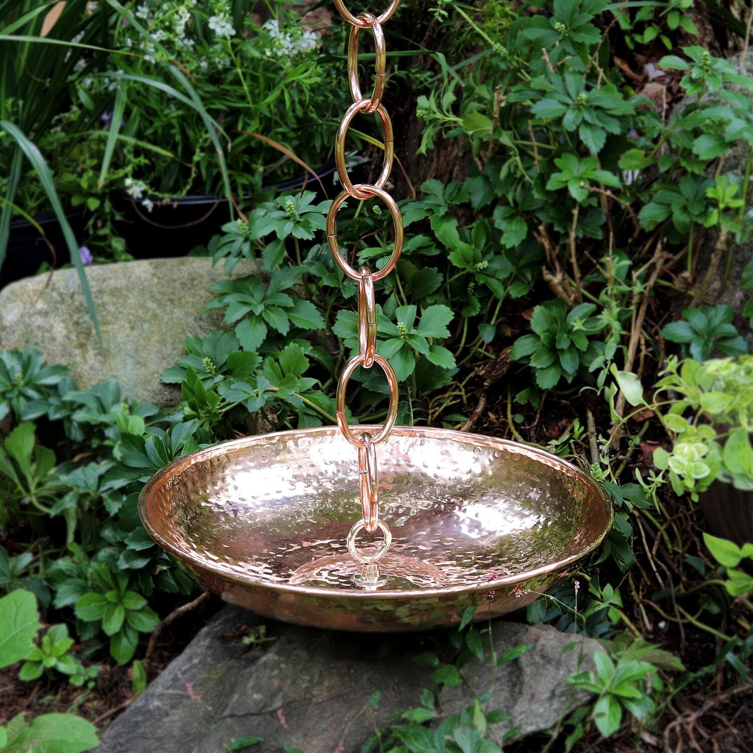 Rain Chain Basin By Good Directions - Polished Copper thumbnail