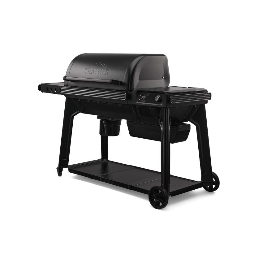 Traeger TFB97JLH Woodridge Pro Pellet Grill - Angled - White Background thumbnail