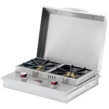Cal Flame Standard Side By Side Drop-In Natural Gas Double Side Burner (Ships As Propane With Conversion Fittings) - BBQ08953N