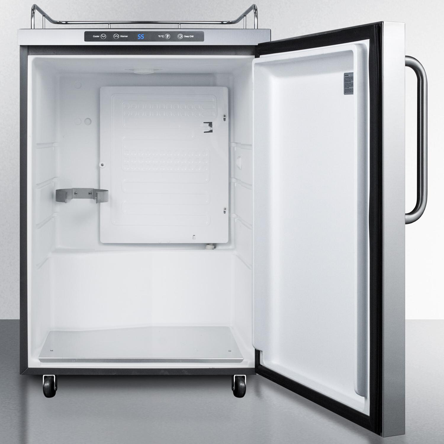 Summit SBC635MOSNK 24-Inch 5.6 Cu. Ft. Outdoor Rated DIY Tap Beer Dispenser / Kegerator - Towel Bar Handle - Interior thumbnail