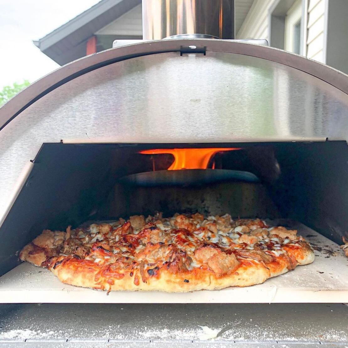 WPPO WKP-01 Lil Luigi Portable Pro Eco Wood-Fired Oven Kit - Baking Pizza - Lifestyle thumbnail