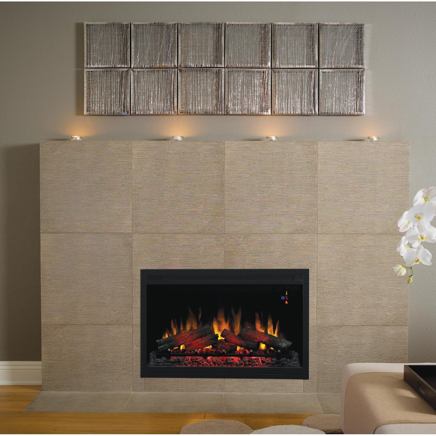 ClassicFlame Pro 36Inch 220 Volt Electric Fireplace Builders Box With