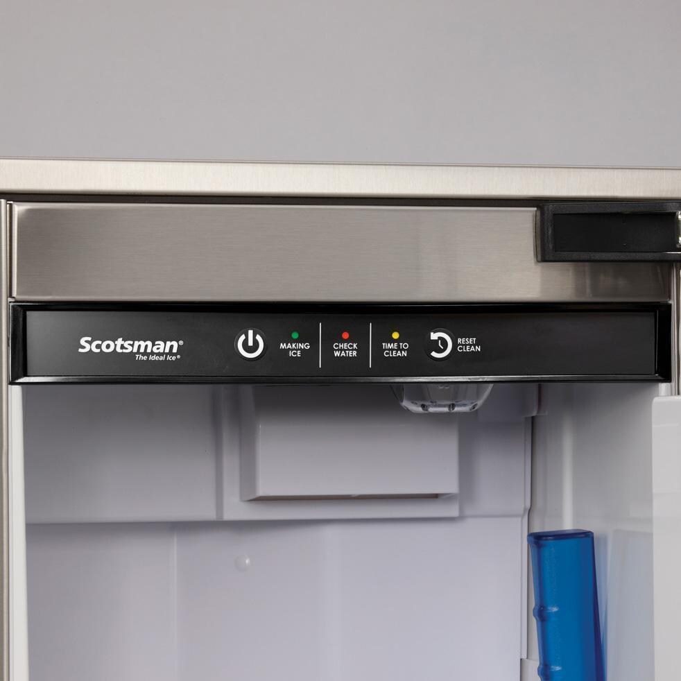 Scotsman SSRNP110A-1SS 15-in 110 Lb. Ice Machine w/ Pump - Stainless Steel - Controls - Detail thumbnail