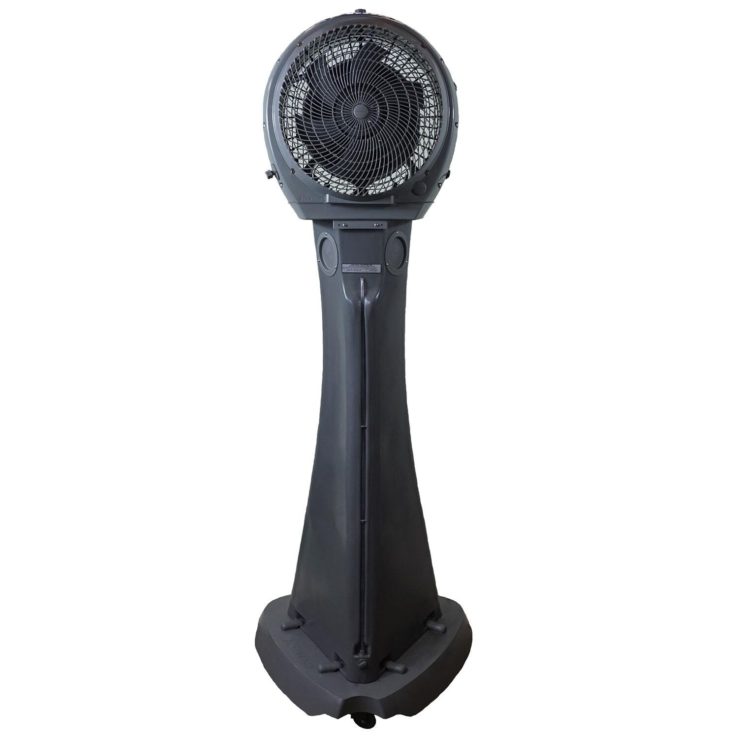 Joape Cassino 737 Pedestal Misting Fan - Gray - Rear thumbnail