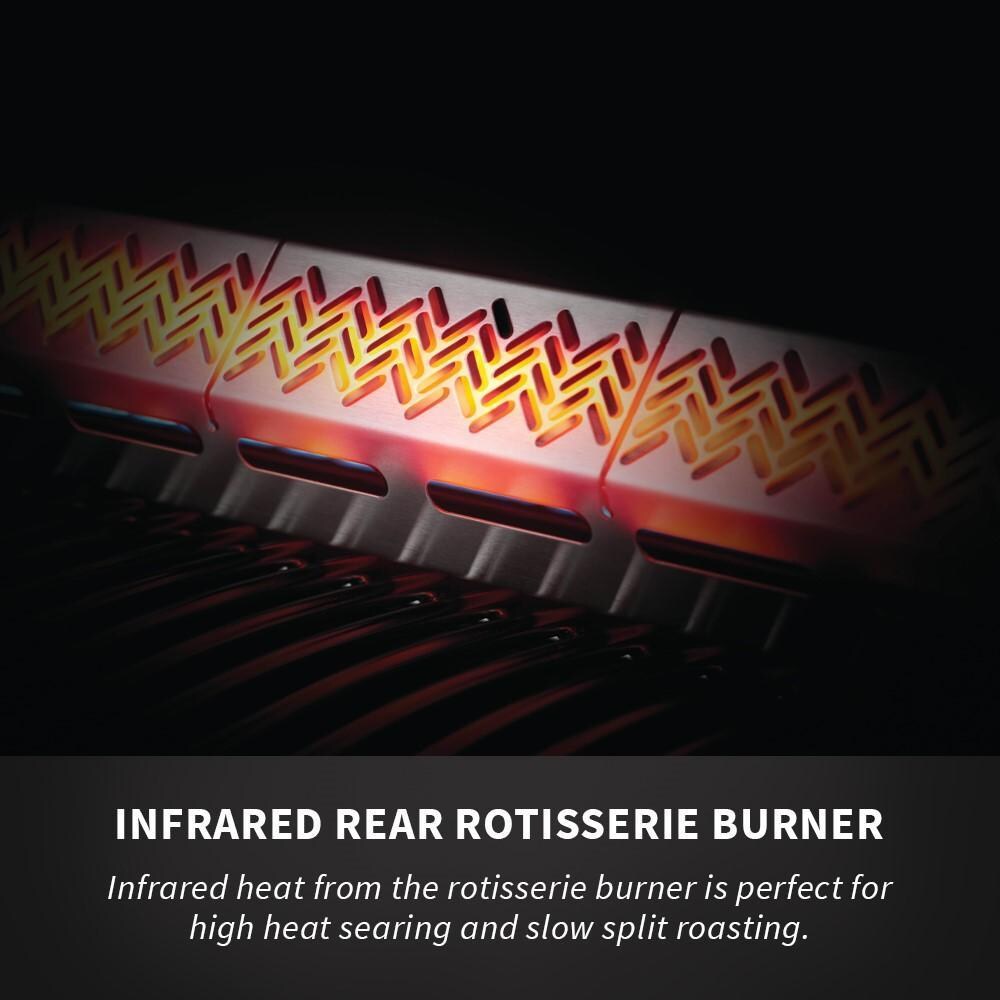 Napoleon BIG32RBNSS-1 Natural Gas Grill - Infrared Rear Rotisserie Burner - Detail thumbnail