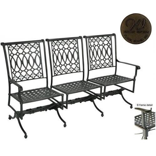 Windham Castings Elysee Triple Spring Settee Frame Only, Sheffield