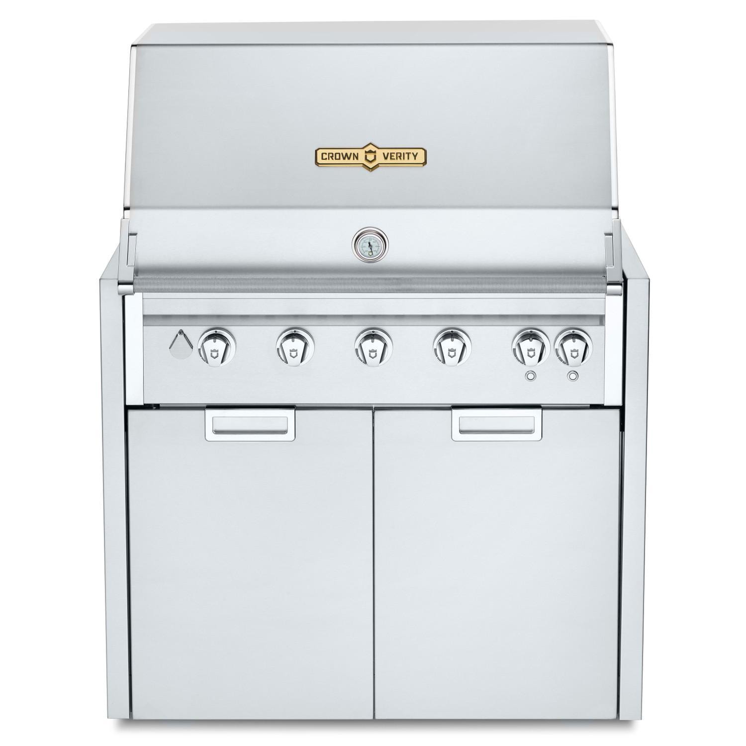 Crown Verity Infinite Series 36-Inch Modular Propane Gas Grill W/ Lights - Bulk Tank - IGM36BULK-LT