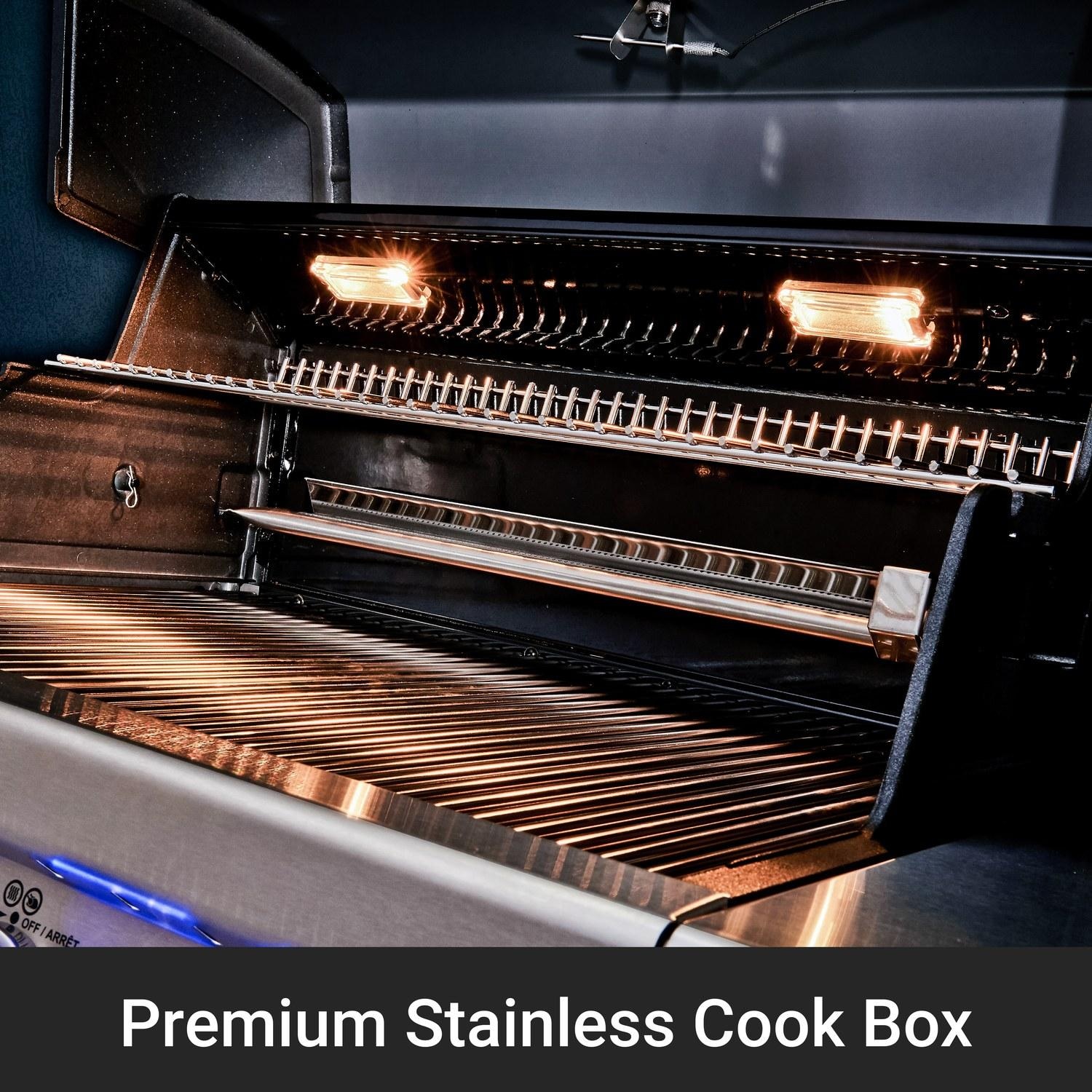 Broil King 957944 Regal S 690 PRO IR 6-Burner Propane Gas Grill With Rotisserie & Infrared Side Burner - Stainless Steel - Premium Stainless Cook Box - Detail thumbnail