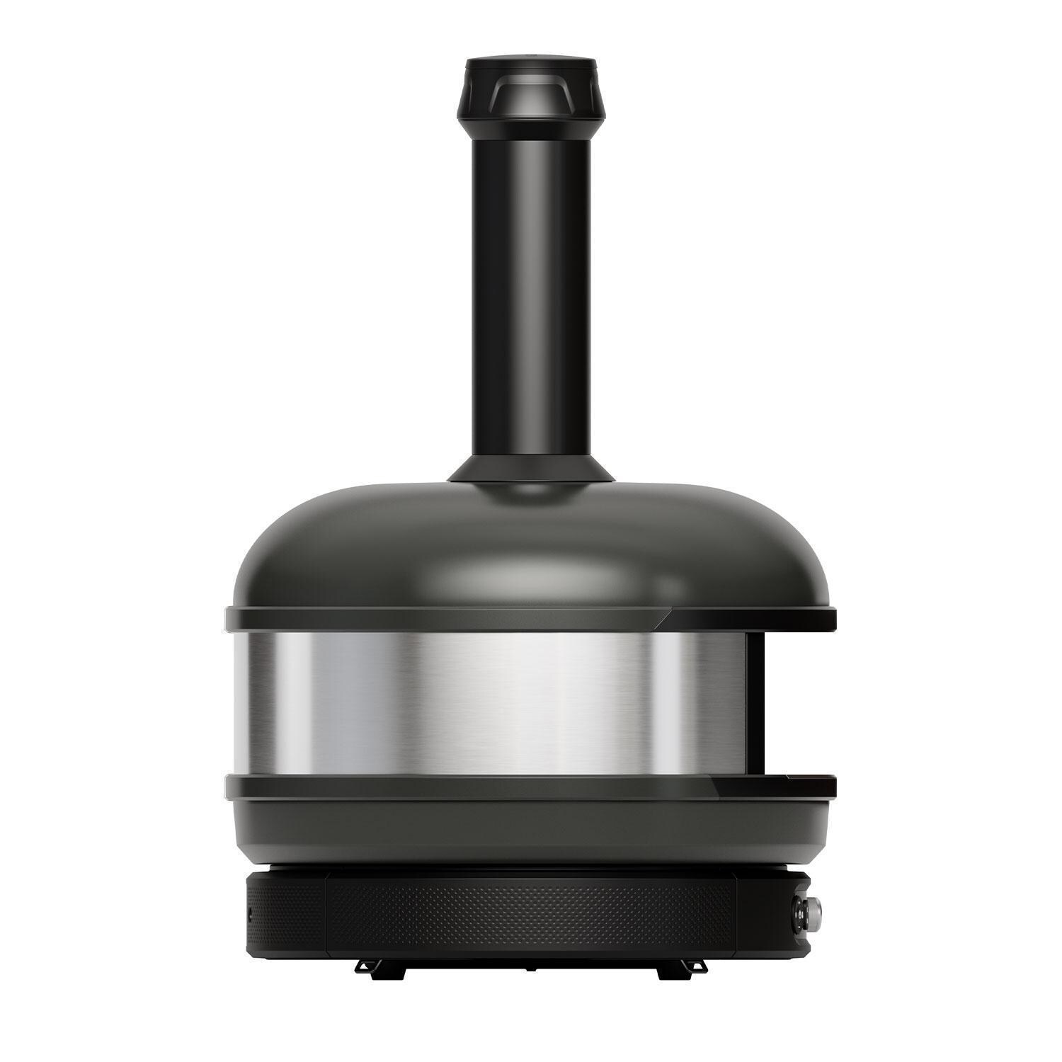 Gozney GMNOBUS1626 Dome Gen 2 Natural Gas Pizza Oven - Off Black - Left Side View - White Background thumbnail