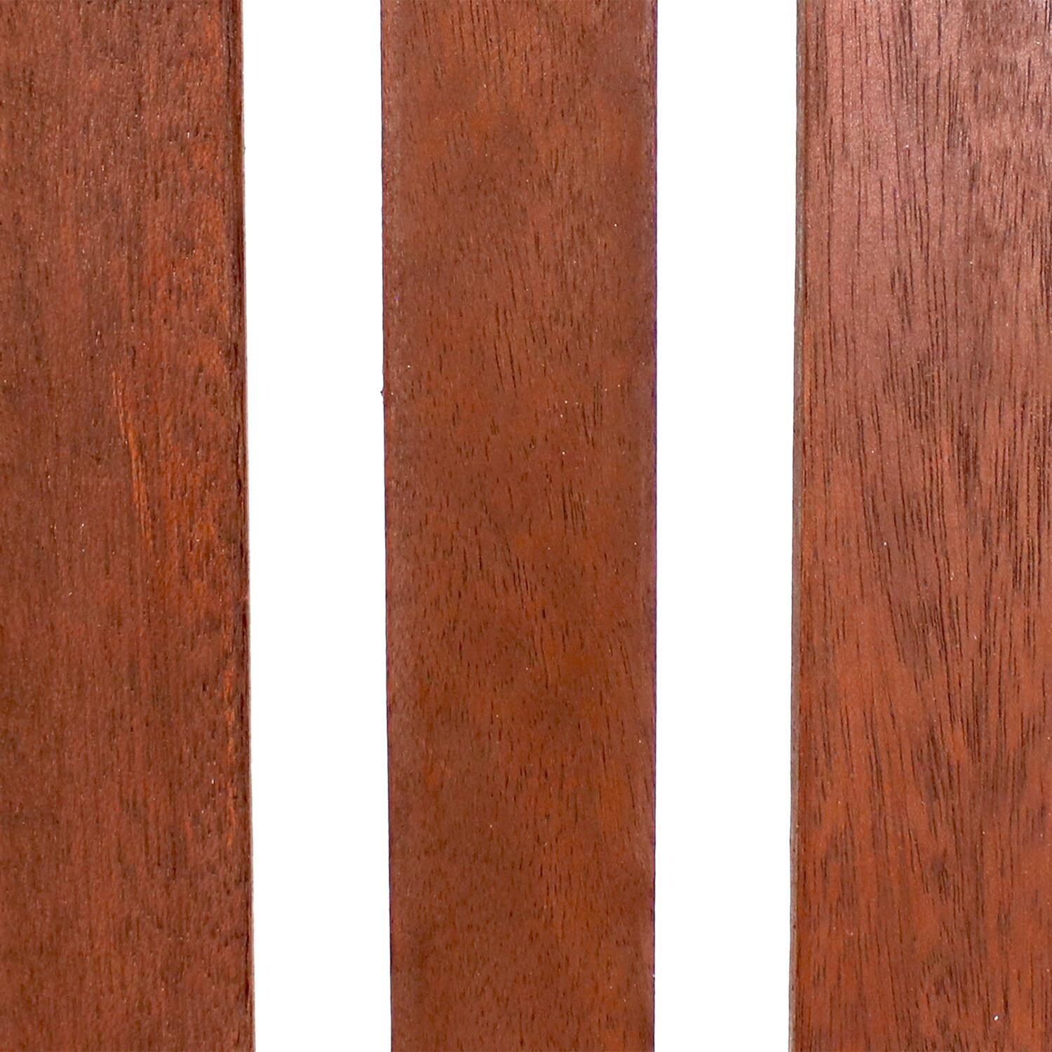 Ultimate Patio 2 Piece Meranti Wood Bar Height Chair Set W/ Teak Oil Finish - Material Sample thumbnail