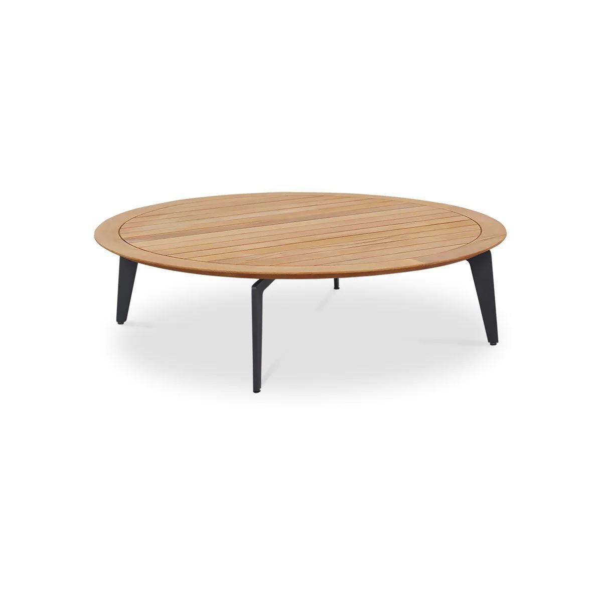 Teak + Table Barbados 47 Inch Round Coffee Table - White Background thumbnail