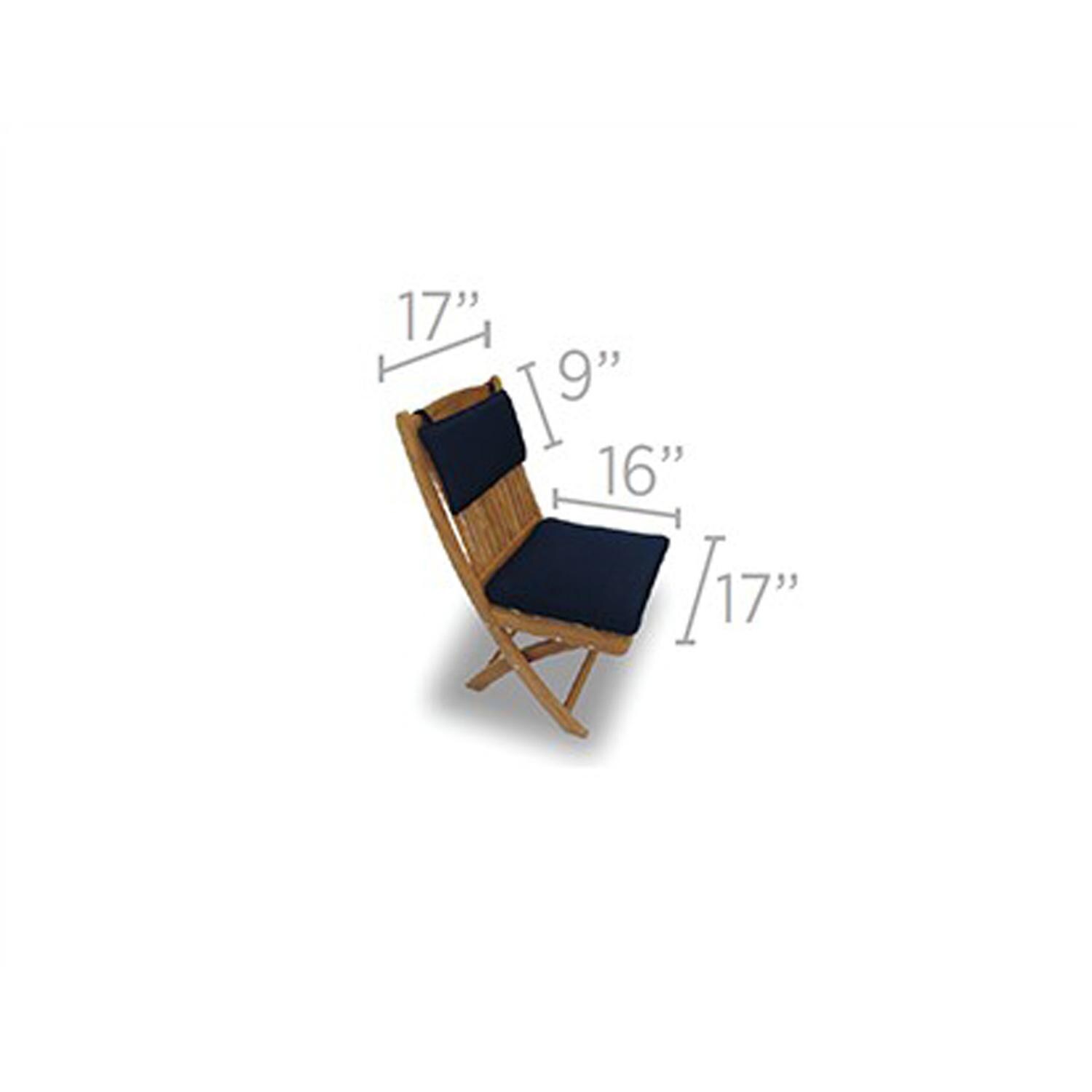 Royal Teak Collection CUMG Sunbrella Multi-Cushion in Canvas Granite - Dimensions - Dimensional thumbnail