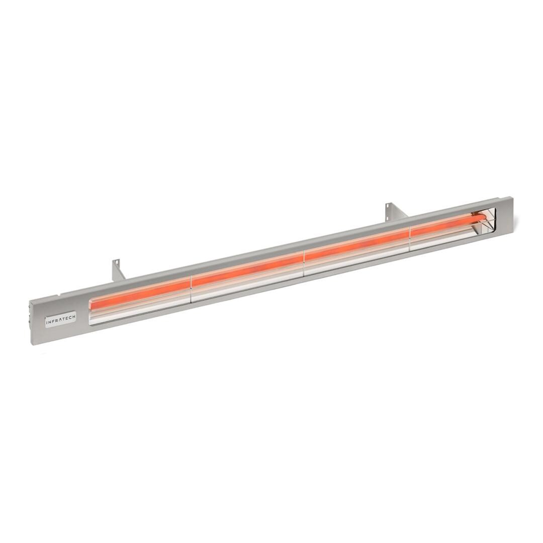 Infratech SL3024SV Slimline Series 63 1/2-in 3000W Single Element Electric Infrared Patio Heater - 240V - Silver - Full Product View - White Background thumbnail