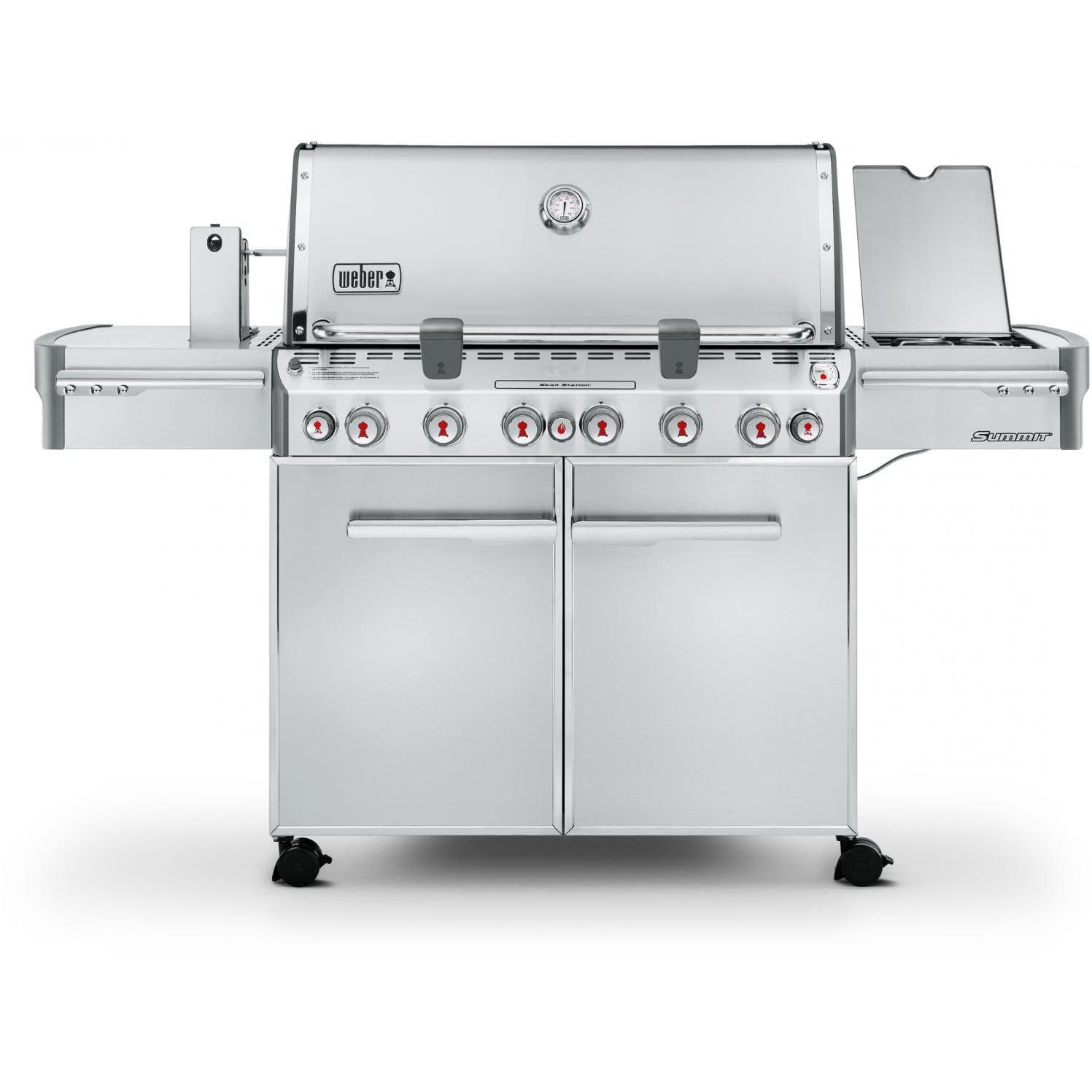 Weber Summit S-670 Propane Gas Grill With Rotisserie, Sear Burner & Side Burner - 7370001