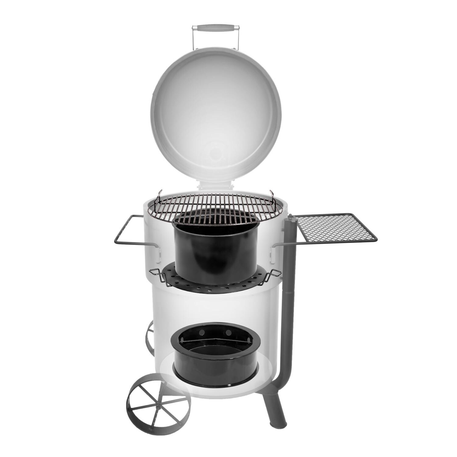 Oklahoma Joe's 19202100 Bronco Pro Drum Smoker - Grill Configuration thumbnail