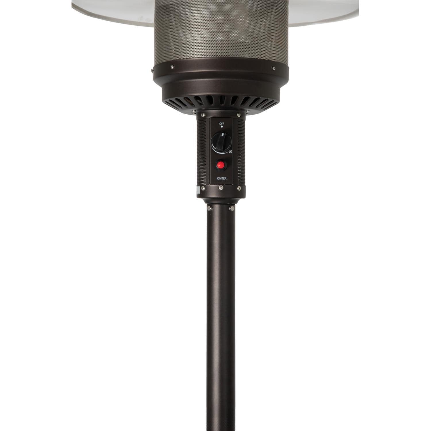 Ultimate Patio SC65264 48,000 BTU Propane Outdoor Patio Heater w/ Table - Mocha - Controls - Detail thumbnail