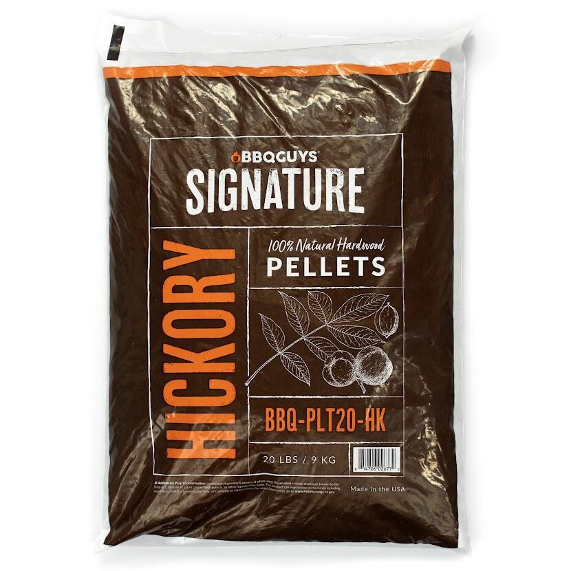 BBQGuys Signature BBQ-PLT20-HK 20 Lb. Hardwood Pellets - Hickory thumbnail