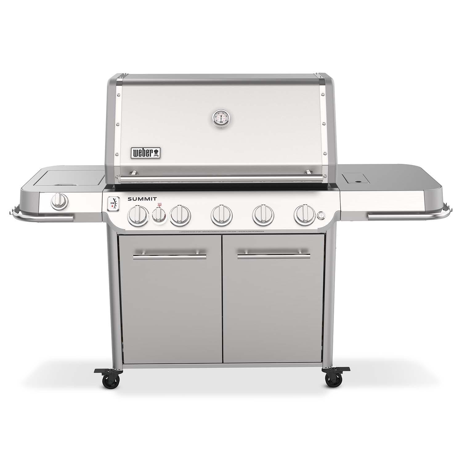 Weber Grills 1500028 Weber Summit FS38 S Propane Gas Grill - Stainless Steel - Front - White Background thumbnail