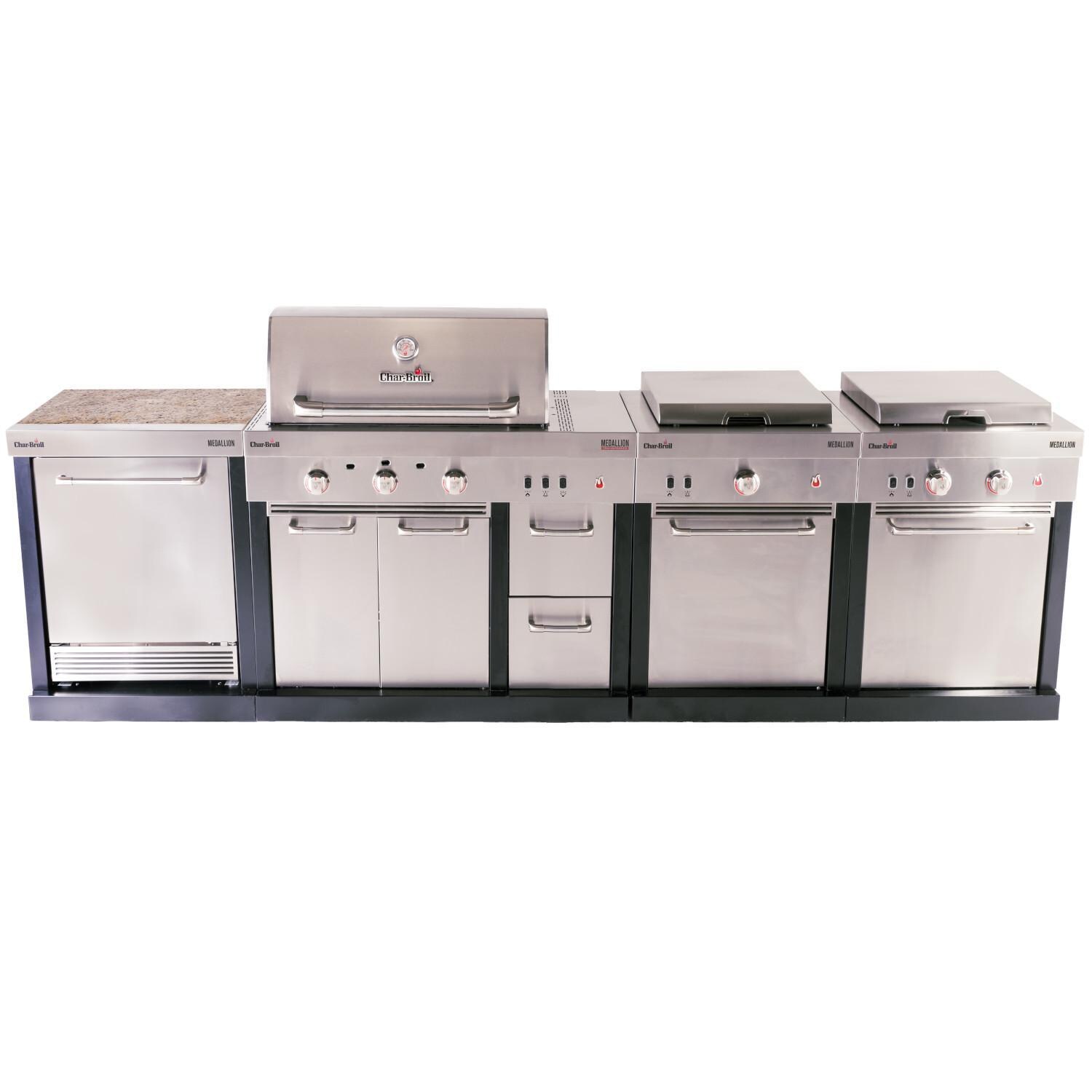 Charbroil Medallion Series 4-Piece Modular Outdoor Kitchen 3-Burner Island thumbnail