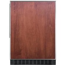 Summit 24-Inch 4.6 Cu. Ft. Outdoor Rated Compact Refrigerator - Custom Panel / Black Cabinet - SPR627OSFR image