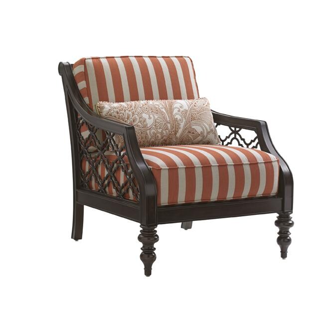 Black Sands Cast Aluminum Patio Club Chair W/ Sunbrella Fabric By Tommy Bahama image