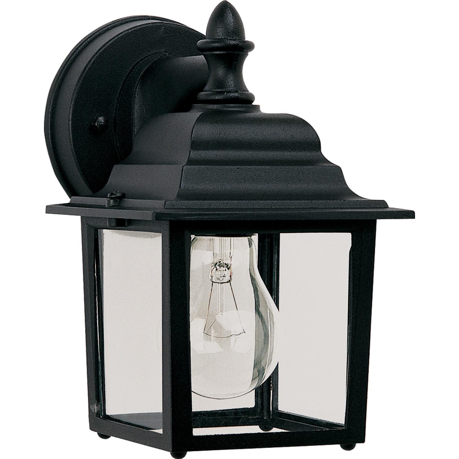 Maxim Builder Cast One Light 8-Inch Outdoor Wall Light - Black - 1025BK