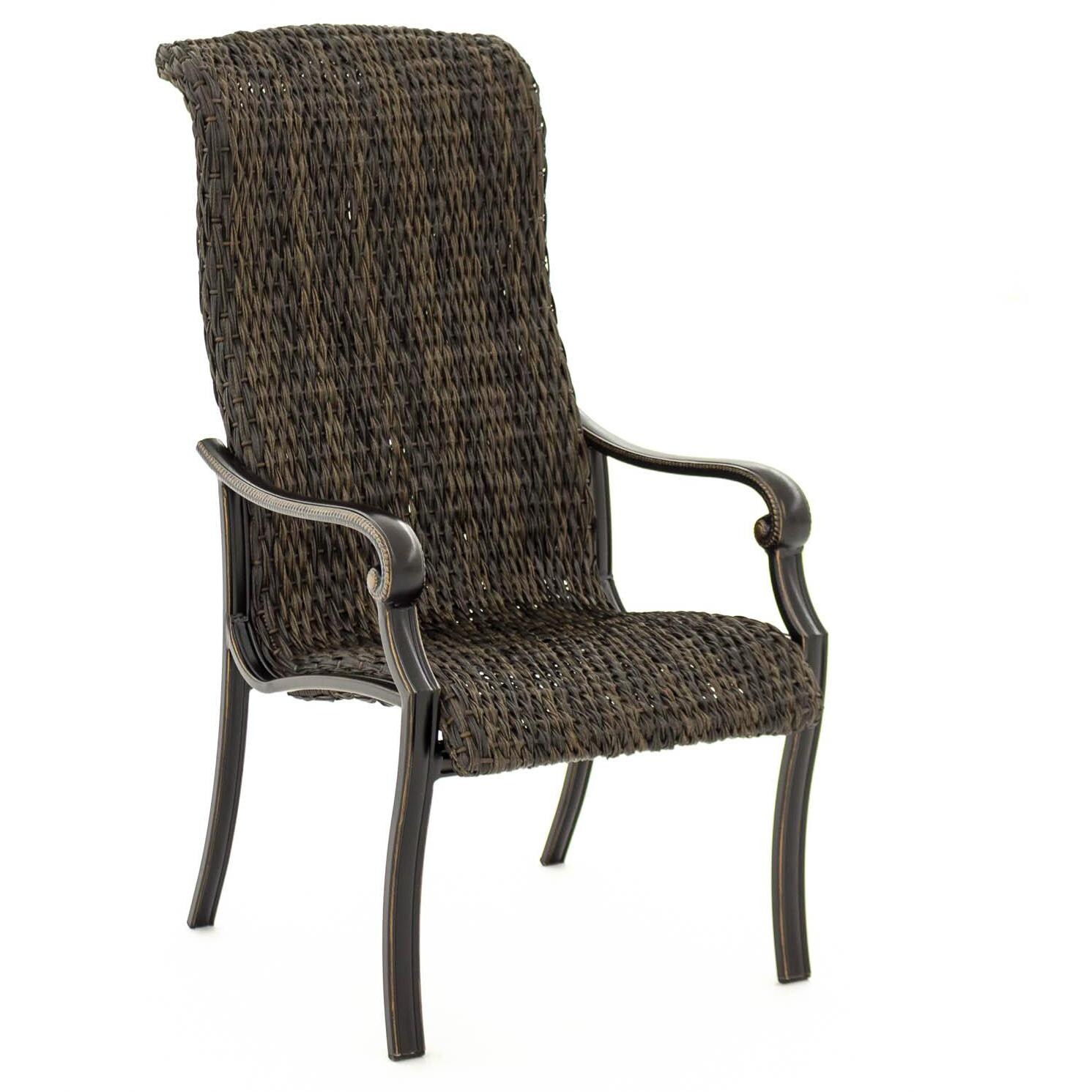 Du Monde Banana Leaf Wicker Patio Dining Chair By Lakeview Outdoor Designs