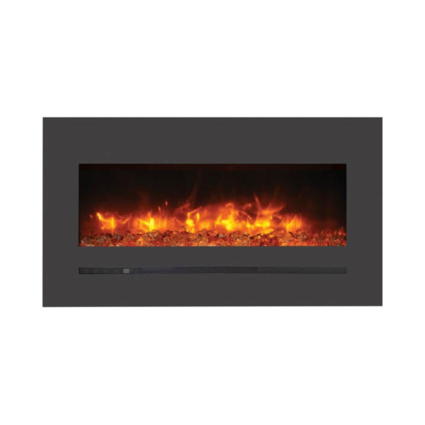 Sierra Flame by Amantii 34-inch Wall Mount/Flush Mount Electric Fireplace - Orange Yellow thumbnail