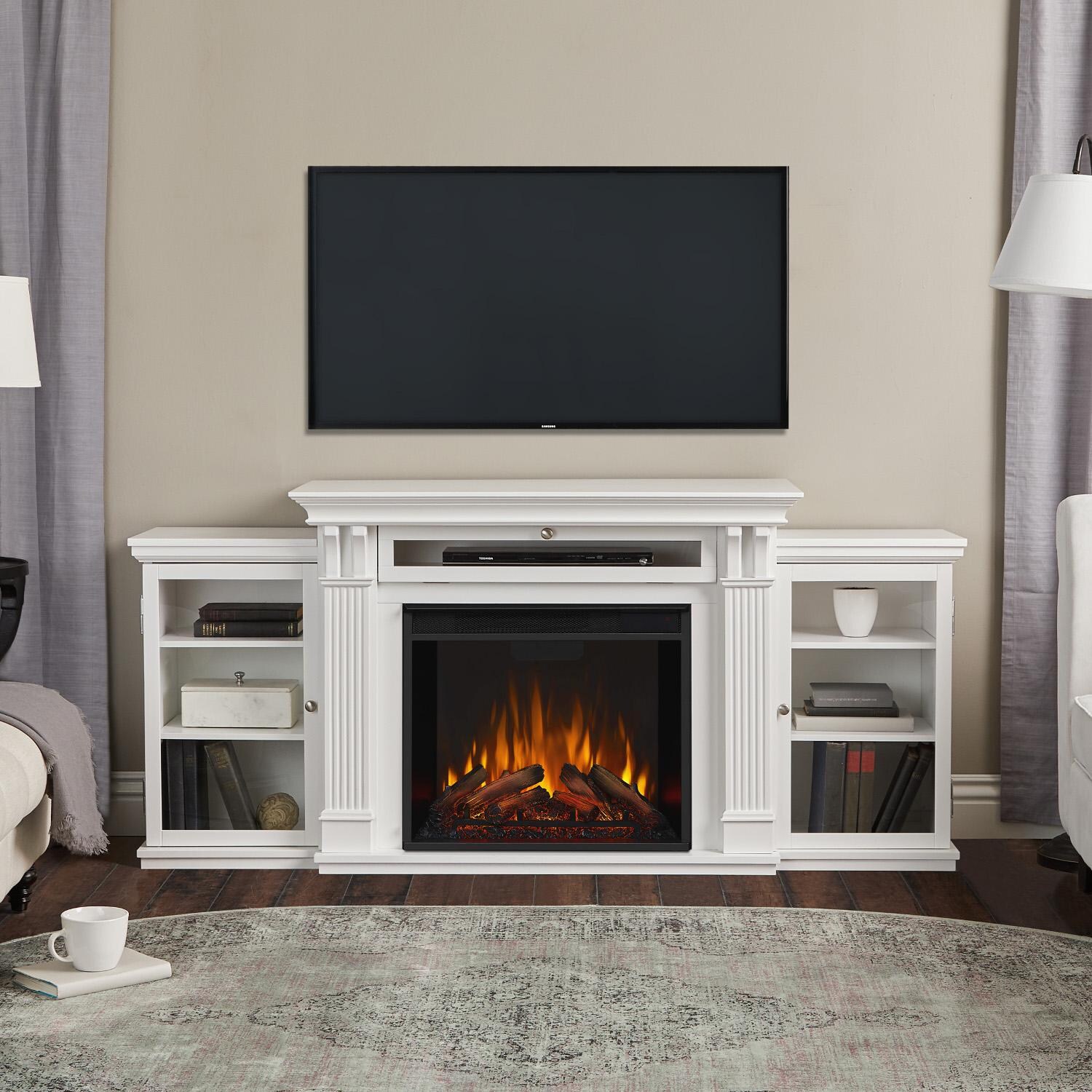 Real Flame - 7720E-W - Calie 67-Inch Electric Fireplace Entertainment Center - White thumbnail