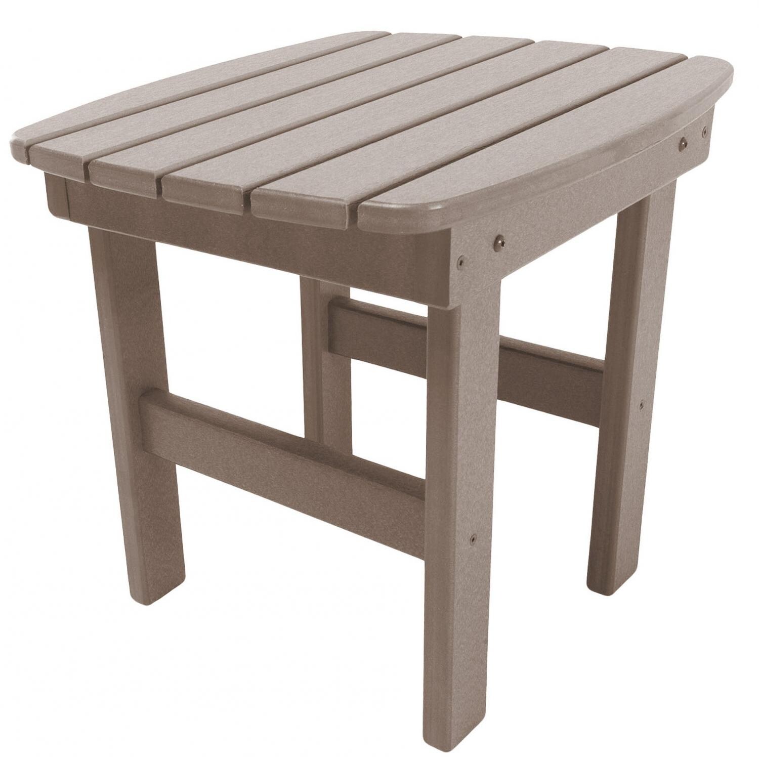 Pawleys Island Poly Lumber Patio Side Table - Weatherwood