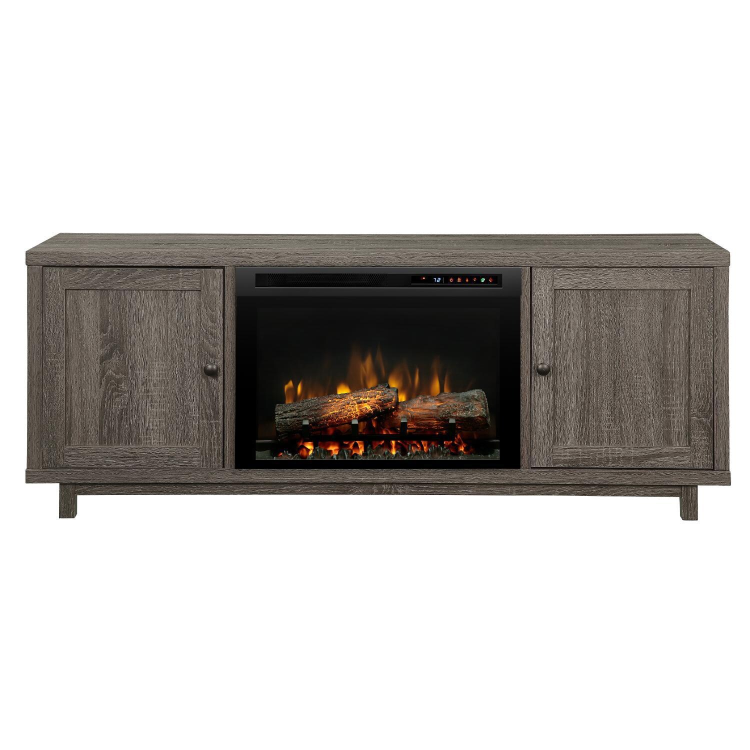 Dimplex - GDS26L8-1908IM - Jesse 65-Inch Electric Fireplace Media Console - Logs - Iron Mountain Gray thumbnail