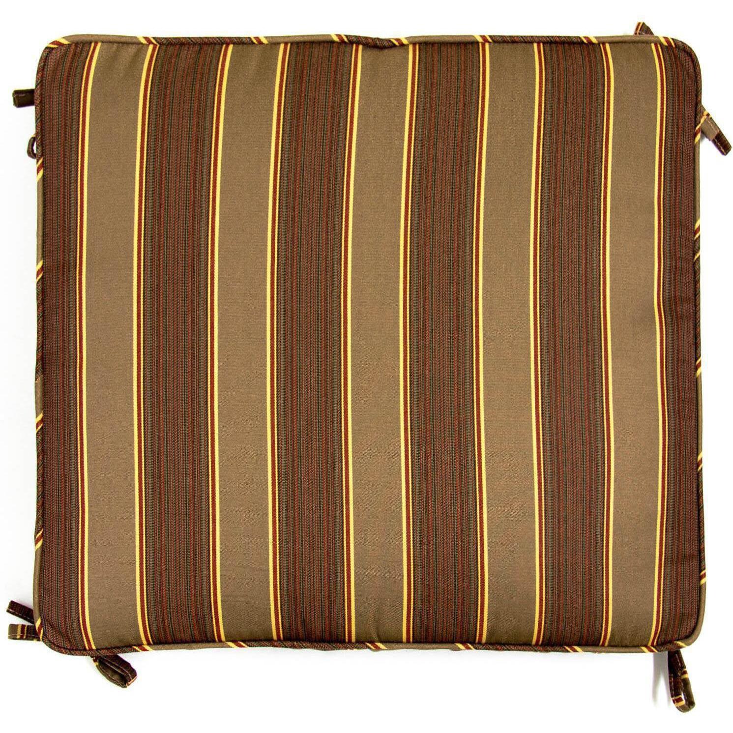 Small Replacement Ottoman Cushion With Piping - Top View thumbnail