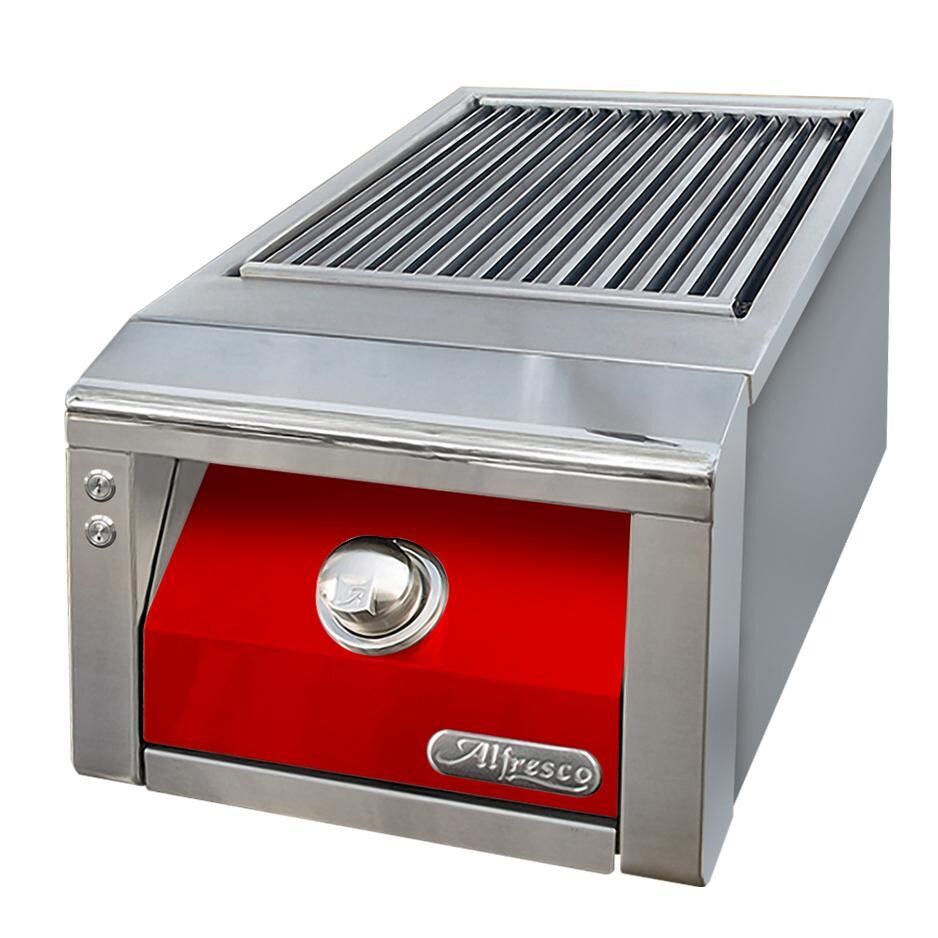 Alfresco Built-In Natural Gas Sear Zone Side Burner in Carmine Red - AXESZ-NG-S3002
