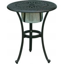 Darlee Elisabeth Cast Aluminum Patio End Table With Ice Bucket Insert image