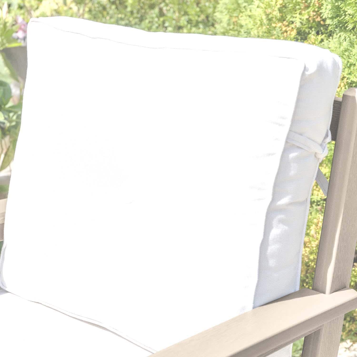 Blushing Bay 3 Pc Recycled Plastic Seating Set in Bliss Linen/Woodland Brown by Lakeview Outdoor Designs - Cushion - Detail thumbnail