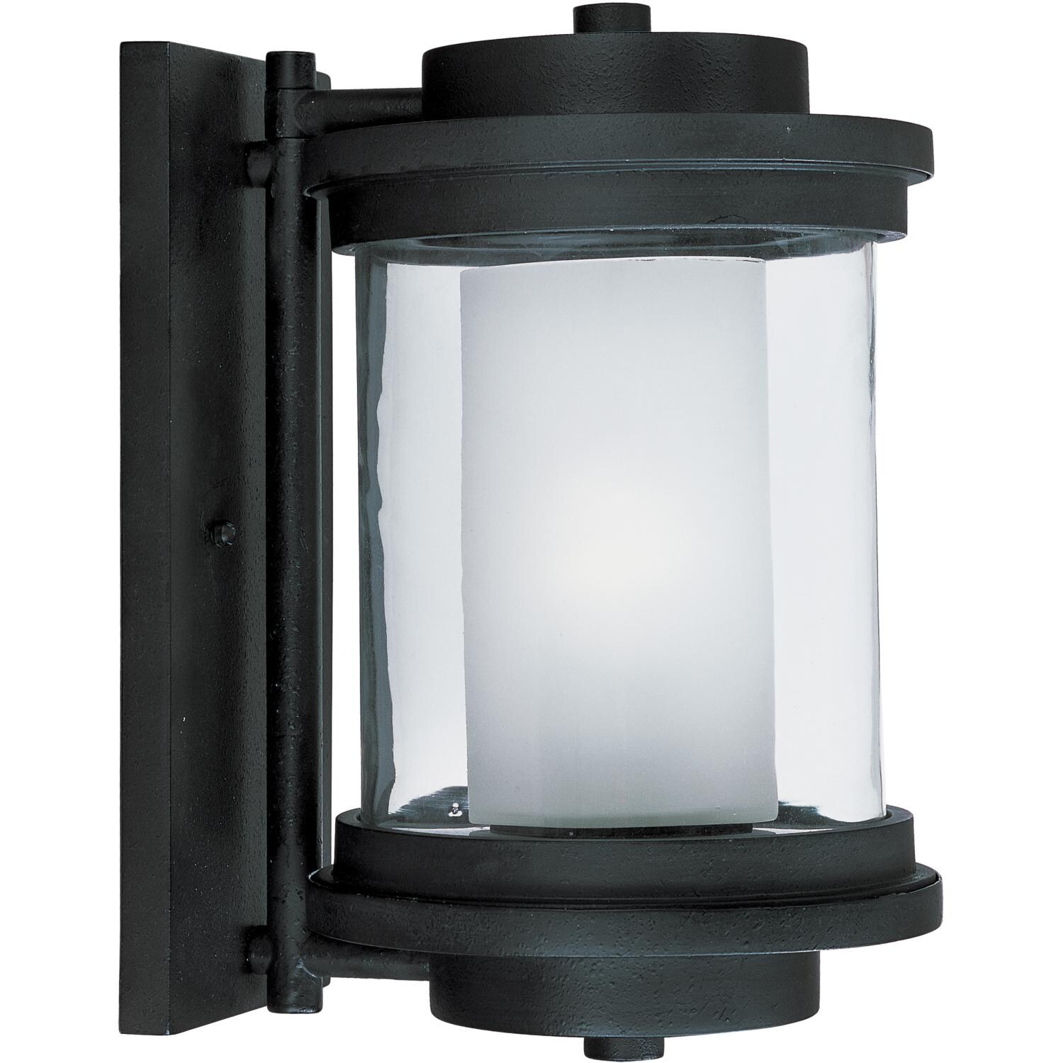Maxim Lighthouse One Light 13-Inch Outdoor Wall Light - Anthracite - 5864CLFTAR