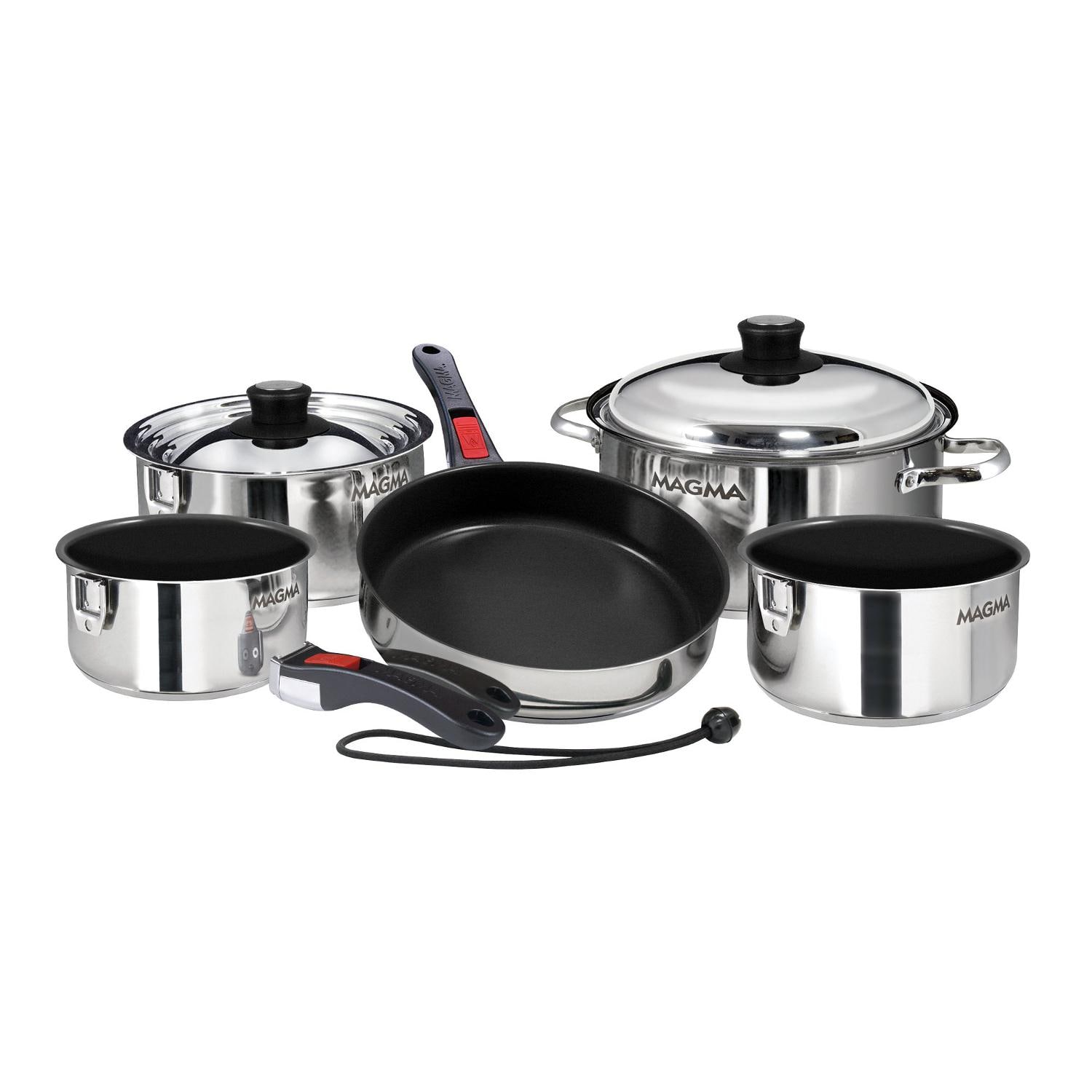 Magma - A10-366-2-IND - Stainless Steel Induction Non-Stick Nesting Cookware Set - 10 Piece thumbnail