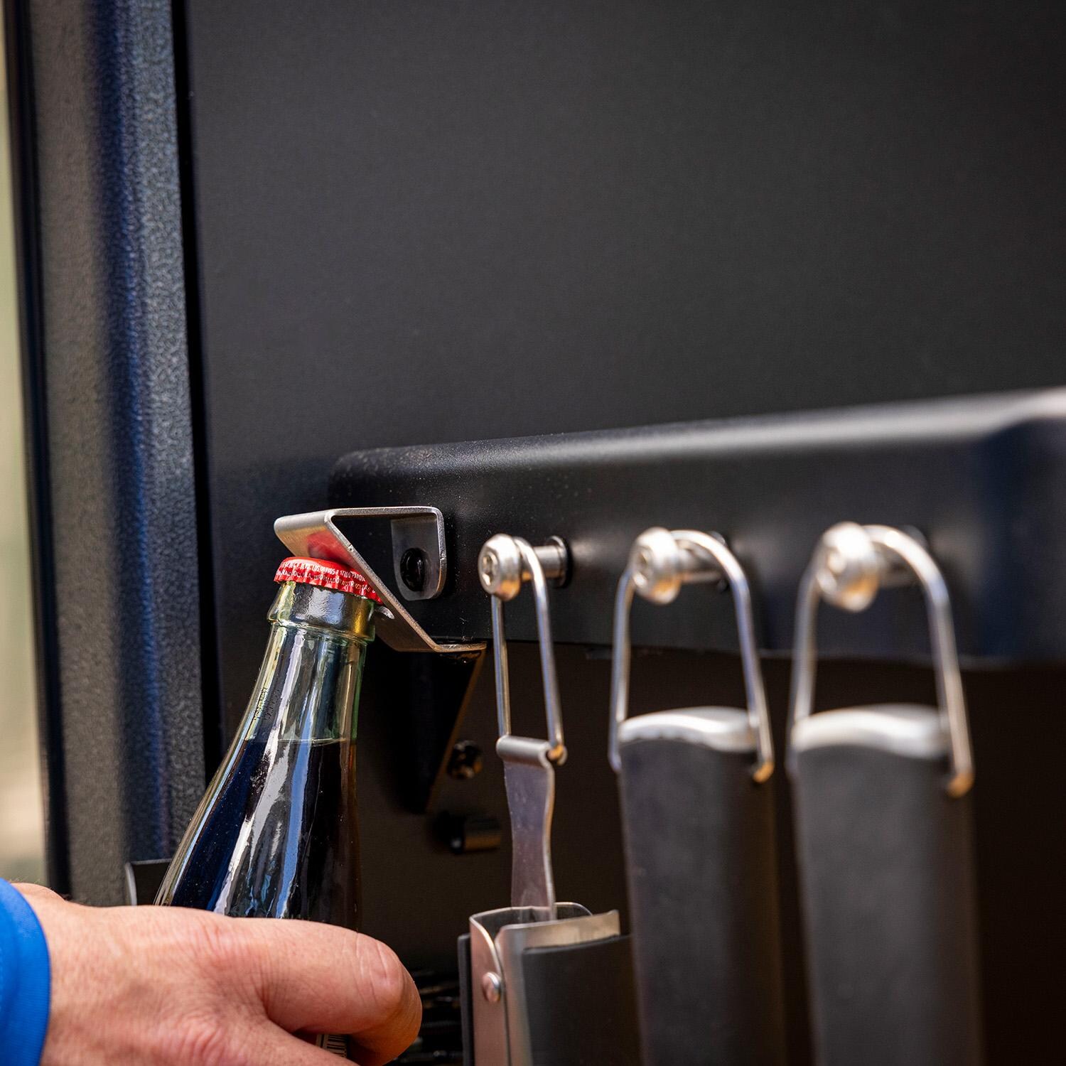 Pit Boss 11114 Navigator 3-Series Vertical Pellet Smoker - Bottle Opener & Hooks - Detail thumbnail