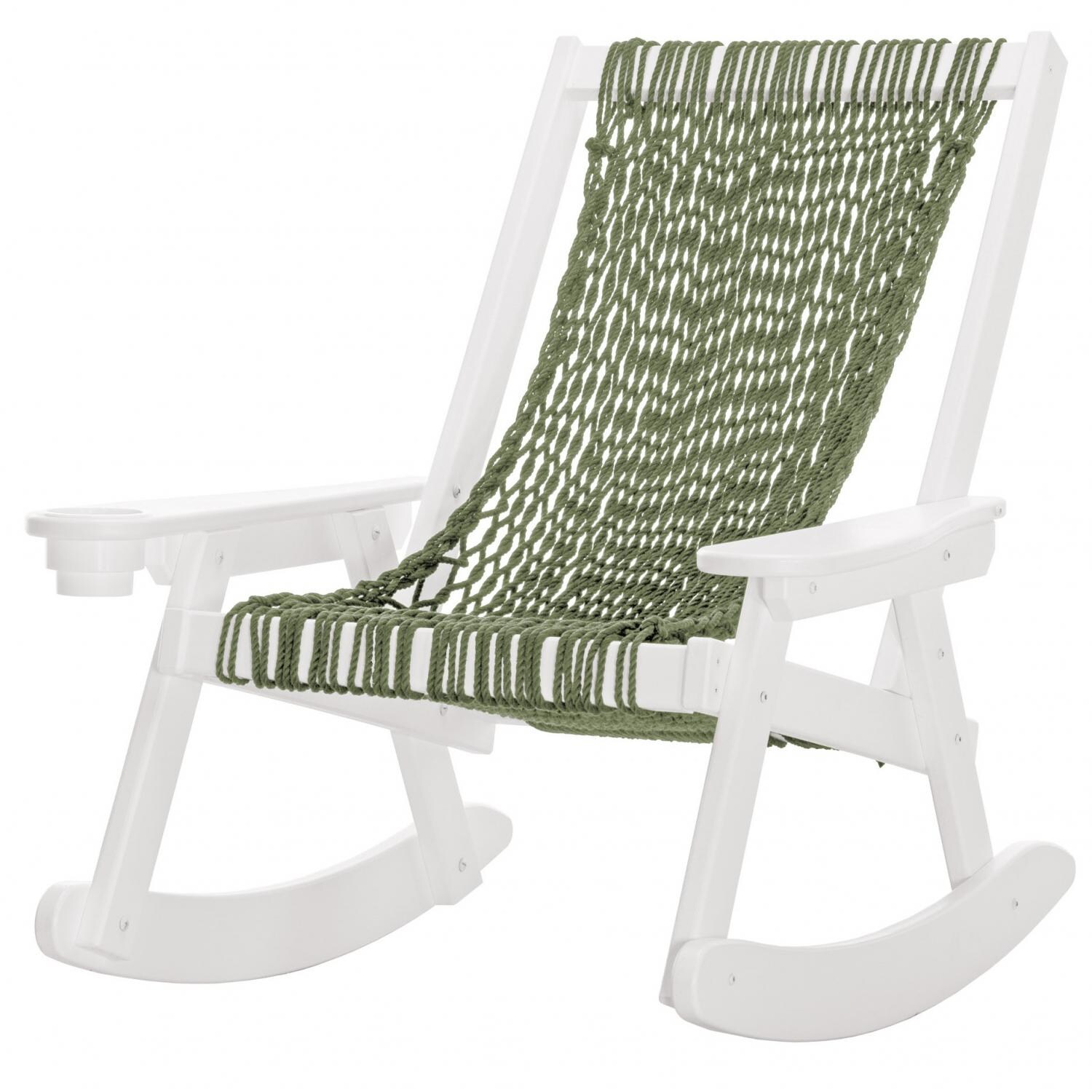 Pawleys Island Coastal DuraCord Patio Rope Rocking Chair - Meadow ...